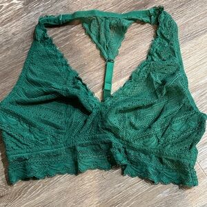 Auden Lace Bralette in Deep Green